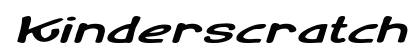 Kinderscratch Extra-expanded Italic Preview