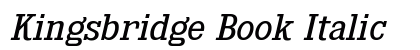 Kingsbridge Book Italic Preview