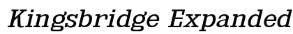 Kingsbridge Expanded Book Italic Preview