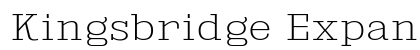Kingsbridge Expanded ExtraLight Preview