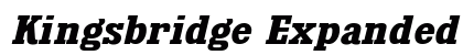 Kingsbridge Expanded Bold Italic Preview