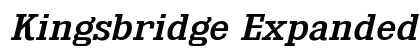 Kingsbridge Expanded Italic Preview