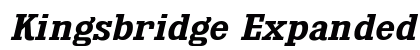Kingsbridge Expanded SemiBold Italic Preview