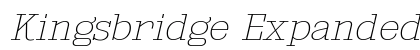 Kingsbridge Expanded UltraLight Italic Preview