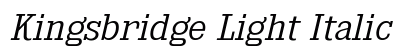 Kingsbridge Light Italic Preview