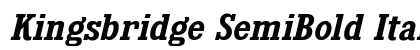 Kingsbridge SemiBold Italic Preview