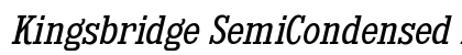 Kingsbridge SemiCondensed Book Italic Preview