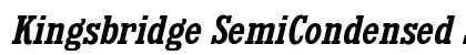 Kingsbridge SemiCondensed SemiBold Italic Preview