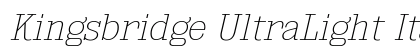 Kingsbridge UltraLight Italic Preview