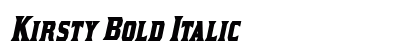 Kirsty Bold Italic Preview