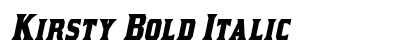 Kirsty Bold Italic Preview