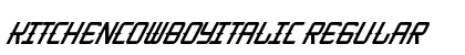 KitchenCowboyItalic Regular preview