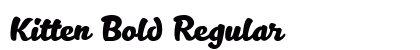 Kitten Bold Regular preview