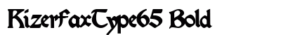 KizerFaxType65 Bold preview