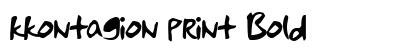 kkontagion print Bold preview