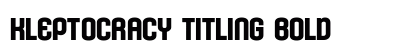 Kleptocracy Titling Bold preview