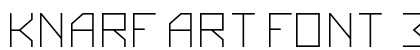 Knarf Art Font 3 Regular Preview