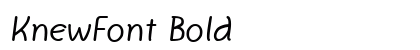 KnewFont Bold preview