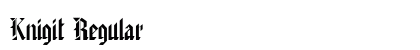 Knigit Regular preview
