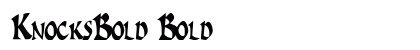 KnocksBold Bold preview