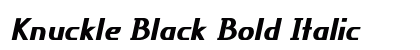 Knuckle Black Bold Italic Preview