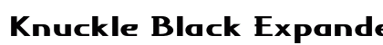 Knuckle Black Expanded Bold Preview
