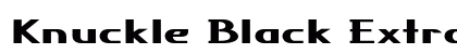 Knuckle Black Extra-expanded Bold Preview