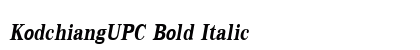 KodchiangUPC Bold Italic Preview