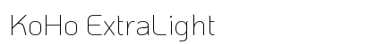 KoHo ExtraLight Preview