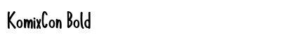 KomixCon Bold preview