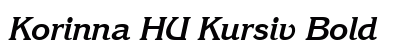 Korinna HU Kursiv Bold Preview