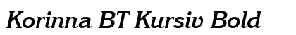 Korinna BT Kursiv Bold Preview