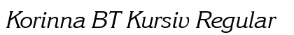 Korinna BT Kursiv Regular Preview