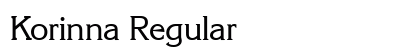 Korinna Regular Preview
