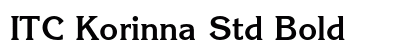 ITC Korinna Std Bold preview