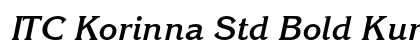 ITC Korinna Std Bold Kursiv Preview