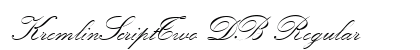 KremlinScriptTwo DB Regular preview
