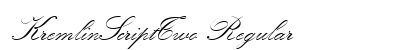 KremlinScriptTwo Regular preview
