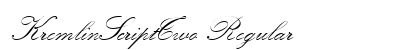 KremlinScriptTwo Regular preview