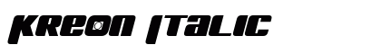 Kreon Italic Preview