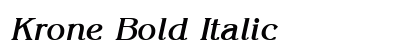 Krone Bold Italic Preview