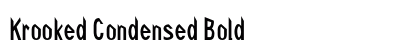 Krooked Condensed Bold Preview
