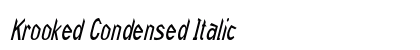 Krooked Condensed Italic Preview