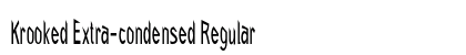 Krooked Extra-condensed Regular Preview