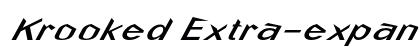 Krooked Extra-expanded Italic Preview