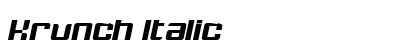Krunch Italic Preview