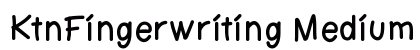 KtnFingerwriting Medium preview