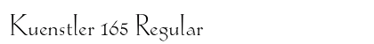Kuenstler 165 Regular Preview