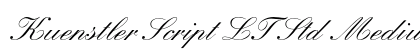 Kuenstler Script LT Std Medium preview