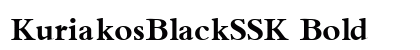 KuriakosBlackSSK Bold preview